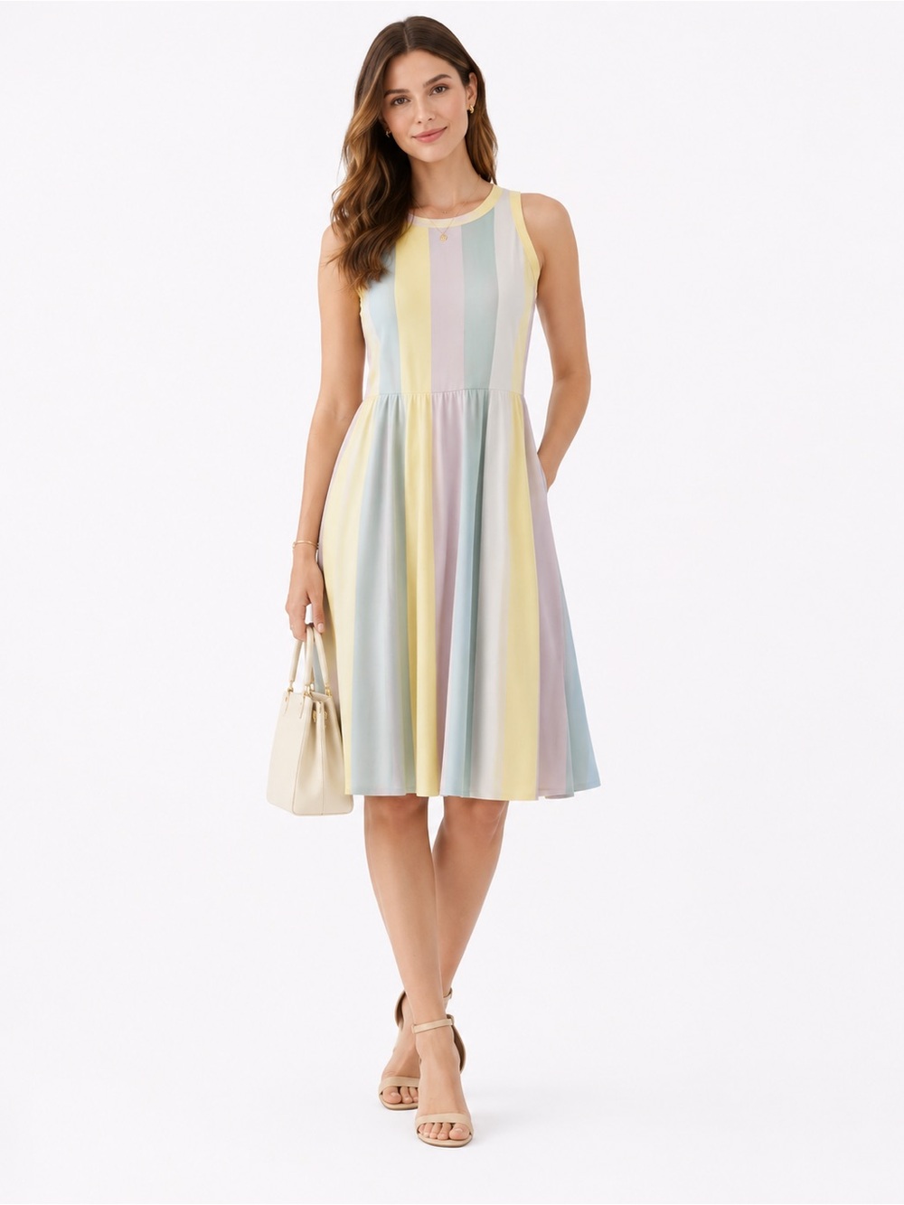 Lou & Grey Yellow and Gray Striped Top